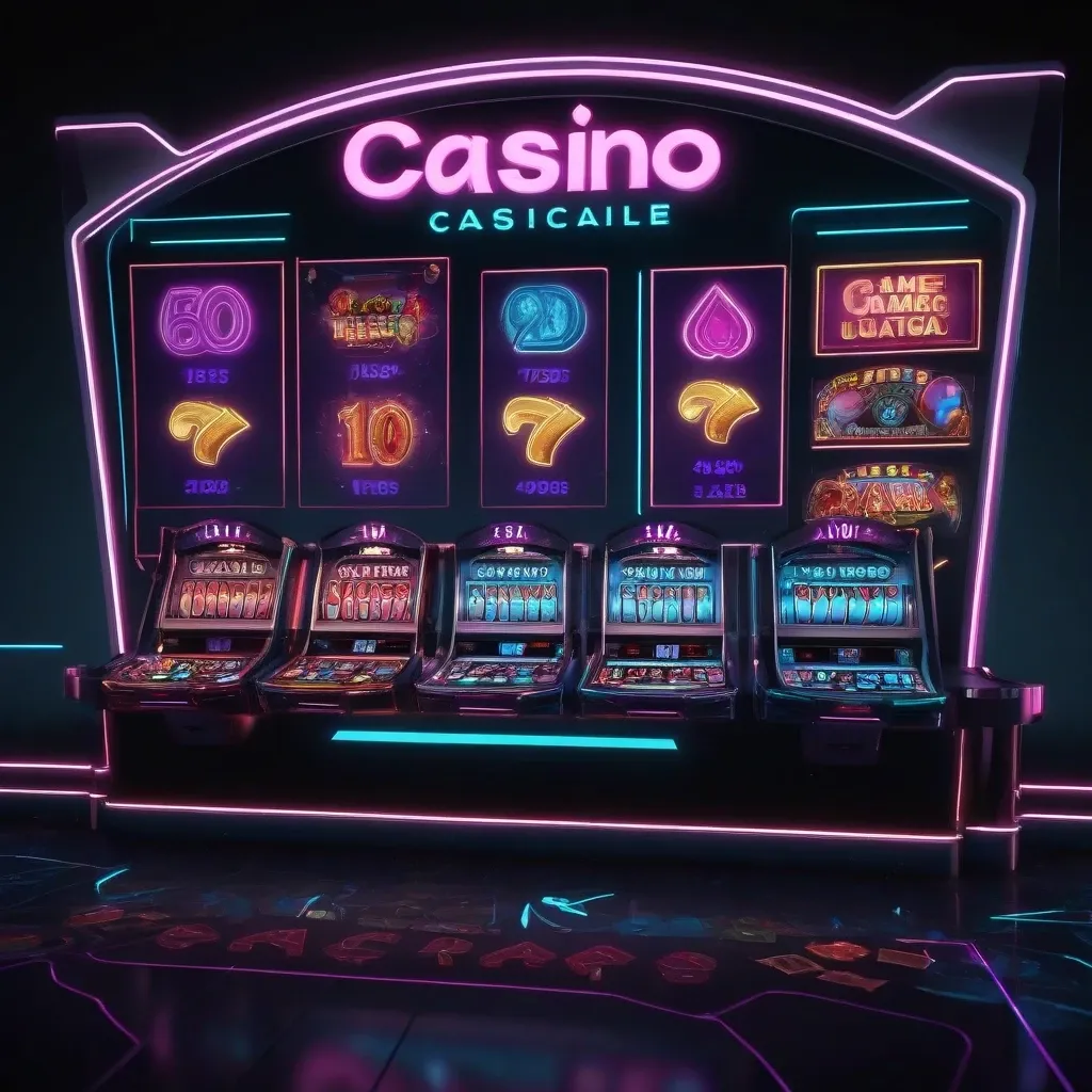 Sleek Dark Casino Lobby